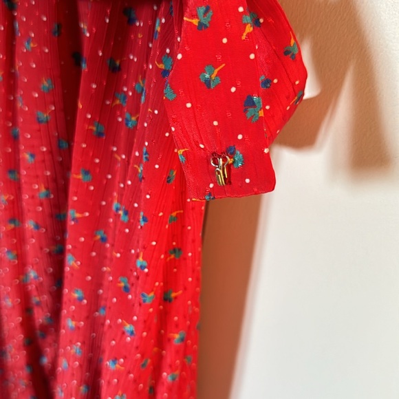 Vintage!  Items California Floral Belted Dress Size 14/M-L - Picture 10 of 14